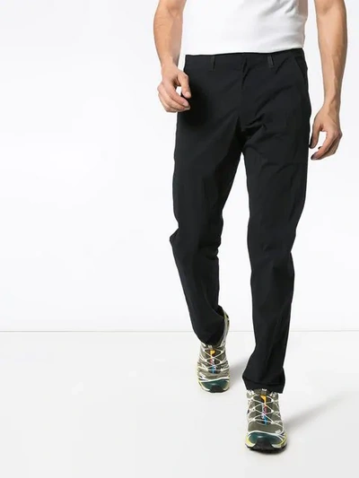 Shop Arc'teryx Convex Lt Straight-leg Trousers In Black