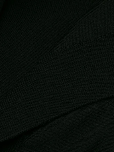 John Smedley Turtleneck Wool Sweater In Black