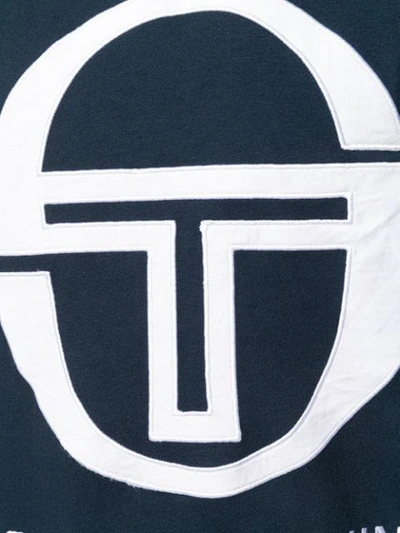 Shop Sergio Tacchini Contrast Logo T In Blue