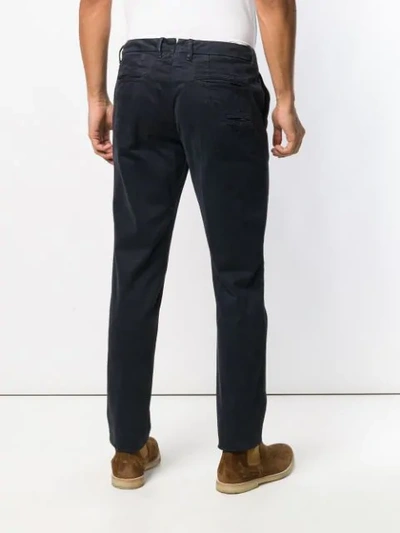 Shop Al Duca D'aosta Basic Chinos In Blue