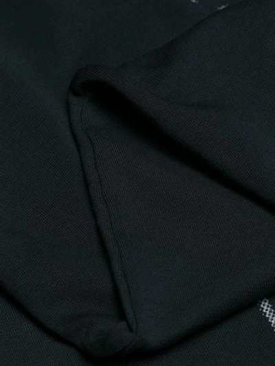 Shop Saint Laurent Printed Hoodie In Black