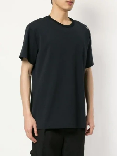 Shop Yoshiokubo Fringed T-shirt In Black