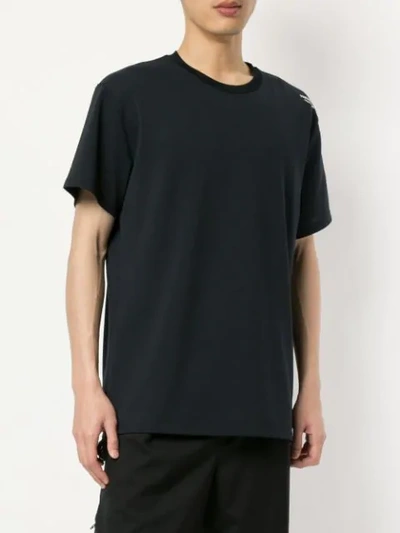 Shop Yoshiokubo Fringed T-shirt In Black