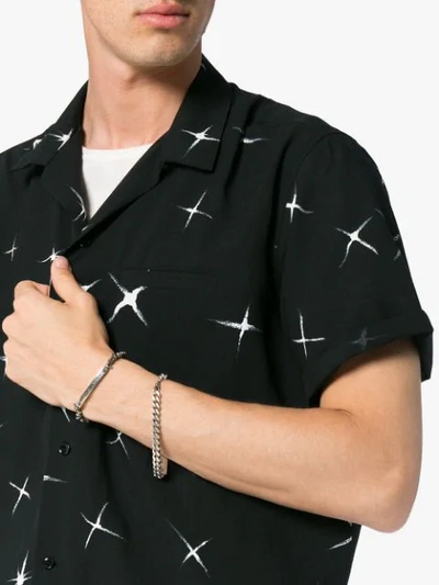 Shop Saint Laurent Star Print Shirt In Black