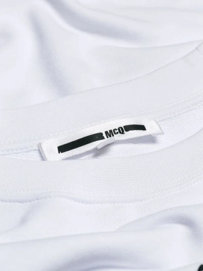 Shop Mcq By Alexander Mcqueen Repeat Logo Sweatshirt In White