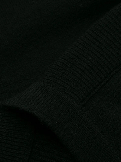 Shop Stone Island Logo Patch Sweater In V0029 Black