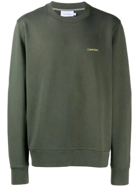 calvin klein embroidered sweatshirt