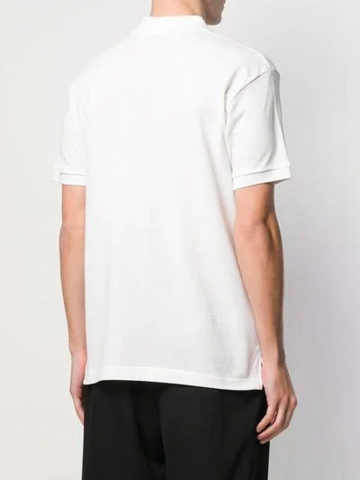 Shop Comme Des Garçons Play Chest Logo Polo Shirt In White