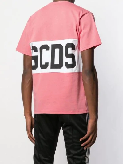 Shop Gcds Logo Band T In Pink