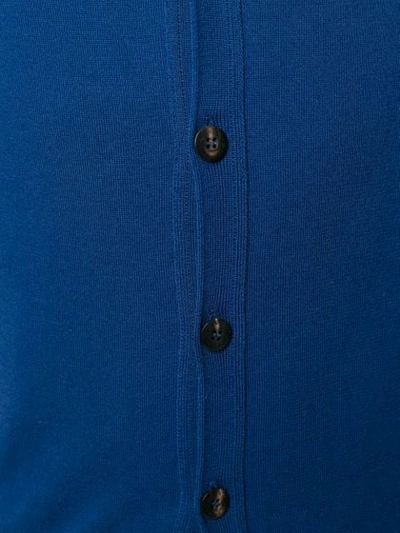 Shop Etro Fitted Cardigan In Blue