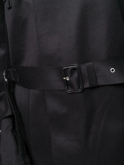 Shop Matthew Miller Midi Trench Coat In Black