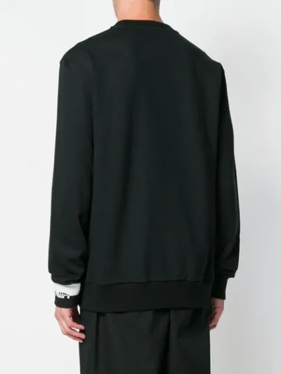 Shop Lanvin Bird Embroidered Sweatshirt In Black