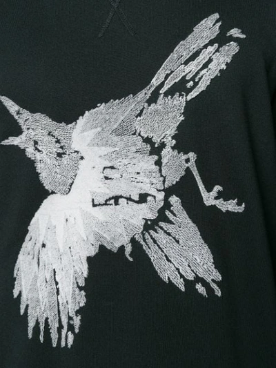 Shop Lanvin Bird Embroidered Sweatshirt In Black