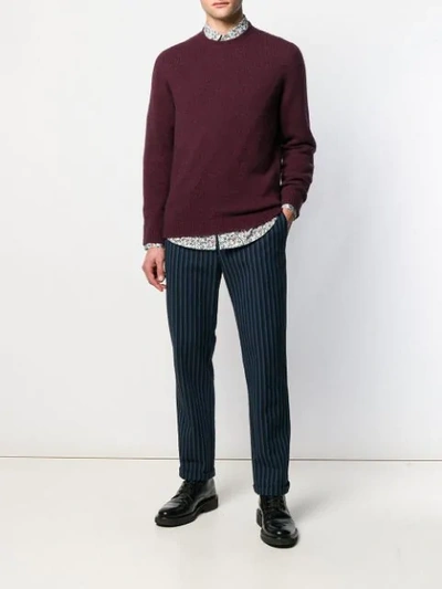 Nuur Fine Knit Sweatshirt In Red