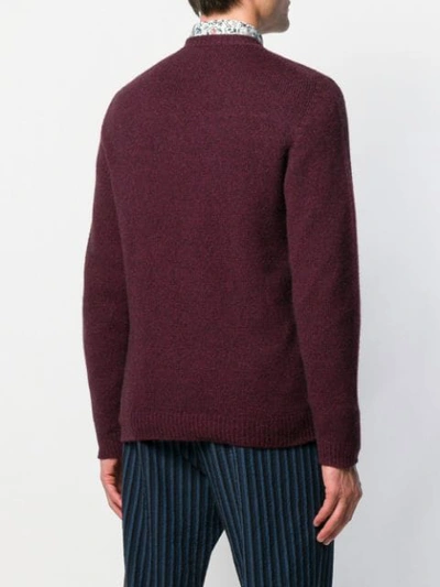 Shop Nuur Fine Knit Sweatshirt In Red