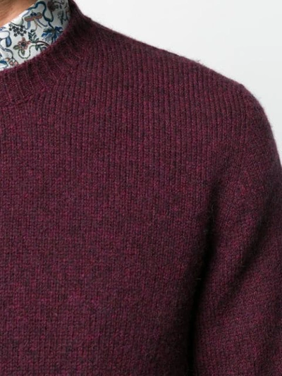 Nuur Fine Knit Sweatshirt In Red