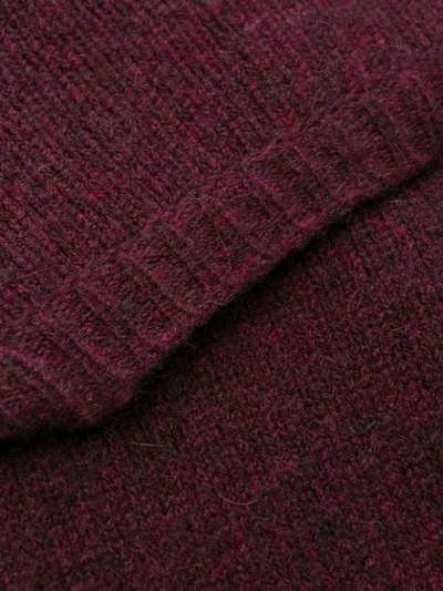 Shop Nuur Fine Knit Sweatshirt In Red