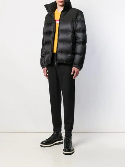 Shop Moncler Padded Jacket In Black