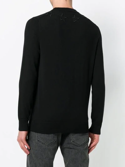 Shop Givenchy Star Applique Sweatshirt In Black