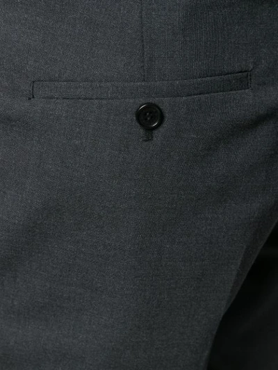 Shop Neil Barrett Cropped Trousers In Grey