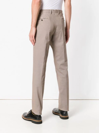 Shop Belstaff Straight Leg Trousers In Neutrals