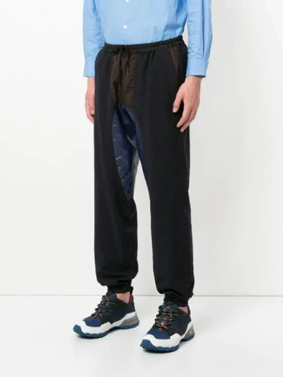 Shop Kolor Slouched Track Trousers In Black