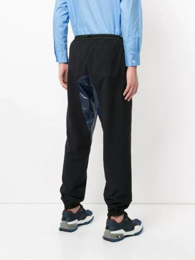 Shop Kolor Slouched Track Trousers In Black