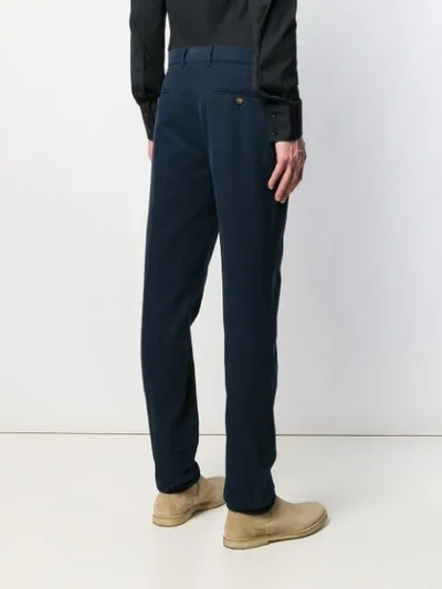 Shop Brunello Cucinelli Straight-leg Chinos In Blue