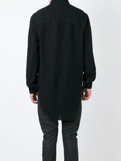 Shop Cedric Jacquemyn High Low Hem Shirt In Black