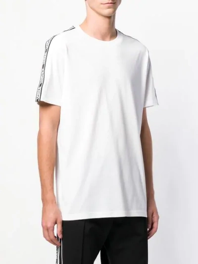 Shop Versus Logo Stripe T-shirt In White