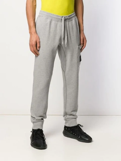 Shop Stone Island Track Trousers In Grey