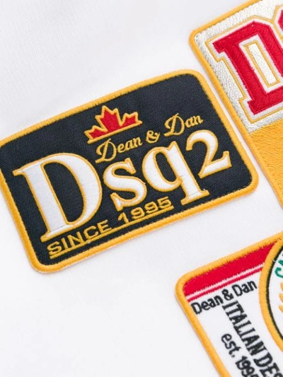 Shop Dsquared2 Logo Patch Sweatshirt In White