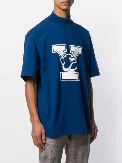 CALVIN KLEIN 205W39NYC YALE宽松T恤 - 蓝色