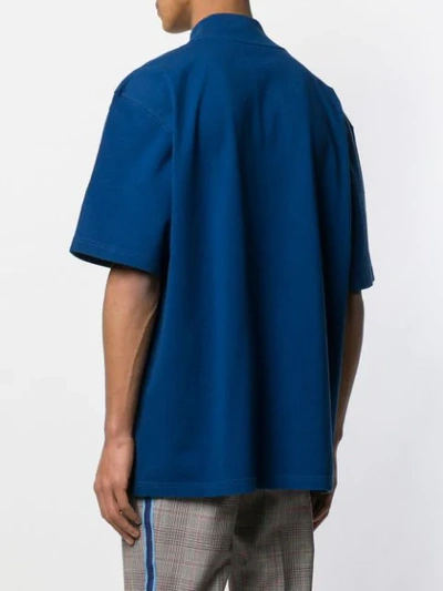 Shop Calvin Klein 205w39nyc Oversized Yale Print T-shirt In Blue