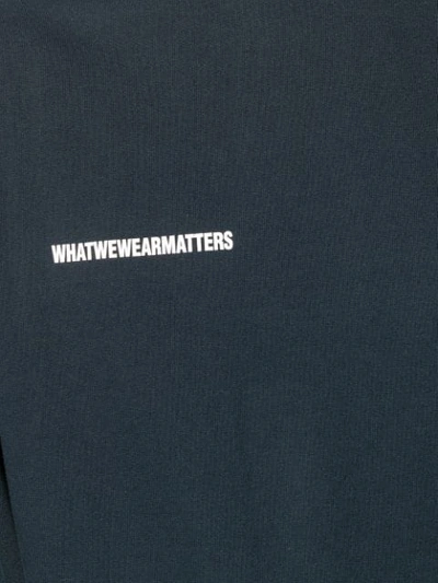 Shop Wwwm Logo Print Swearshirt In Nvy