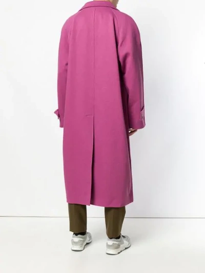 Shop Marni Long Single-breasted Coat In Pink