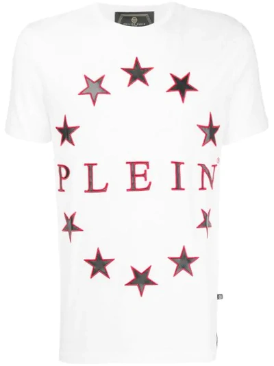 Shop Philipp Plein Print T-shirt - White