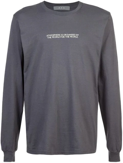 Shop Geo End Sweatshirt In Grey