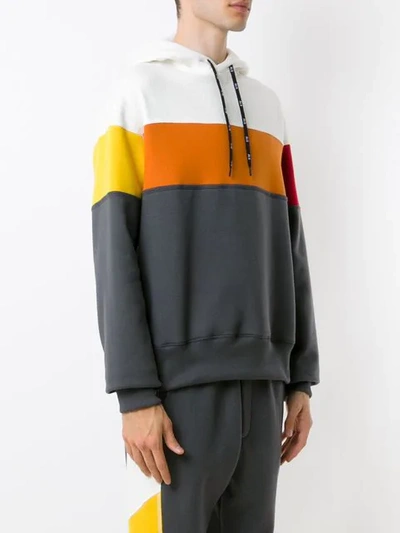 Shop Àlg Colour Block Hoodie In Multicolour