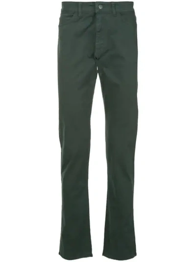 Shop Gieves & Hawkes Straight-leg Trousers In Grey