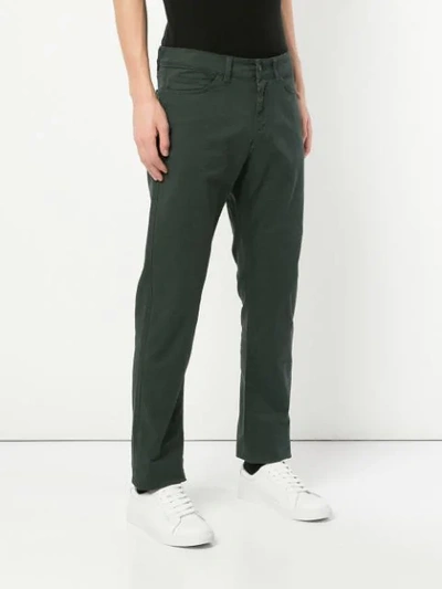 Shop Gieves & Hawkes Straight-leg Trousers In Grey