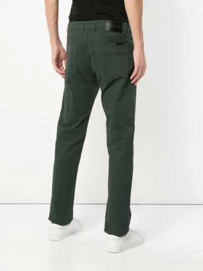 Shop Gieves & Hawkes Straight-leg Trousers In Grey