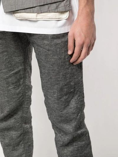 Shop Ziggy Chen Hose Mit Geradem Bein In Grey