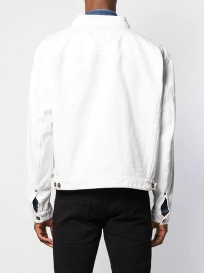 Shop Dsquared2 Over Jean Denim Jacket In White