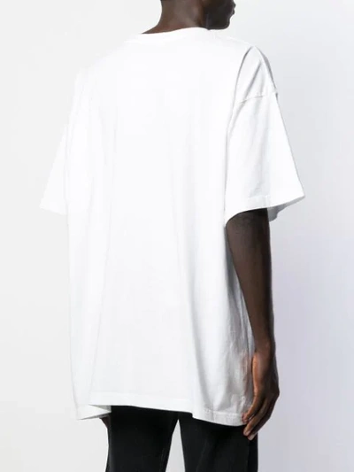 BALENCIAGA 标志性LOGO超大款T恤 - 白色