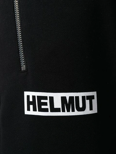 Shop Helmut Lang Tapered Tracksuit Bottoms In Black