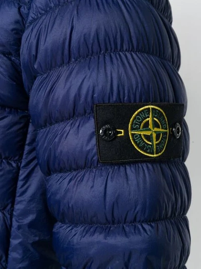 STONE ISLAND STONE ISLAND PADDED HIGH NECK JACKET - BLUE 