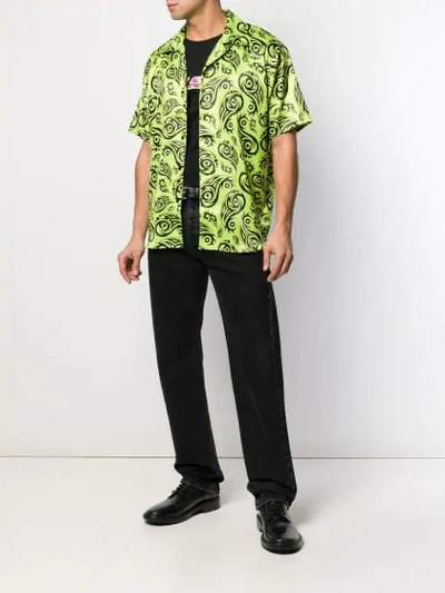 Shop Sss World Corp Hawaiian Short Sleeve Shirt In Green
