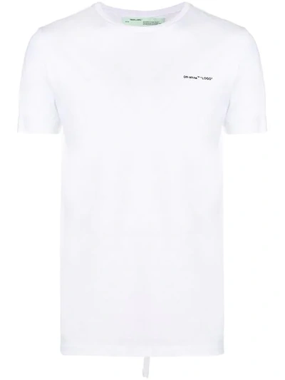 Shop Off-white Logo Slim Fit T-shirt In White
