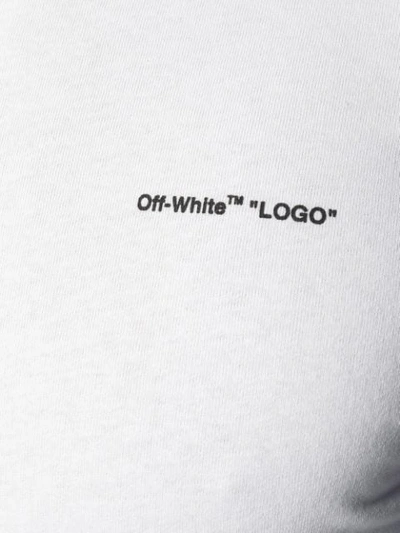 OFF-WHITE LOGO SLIM FIT T-SHIRT - 白色